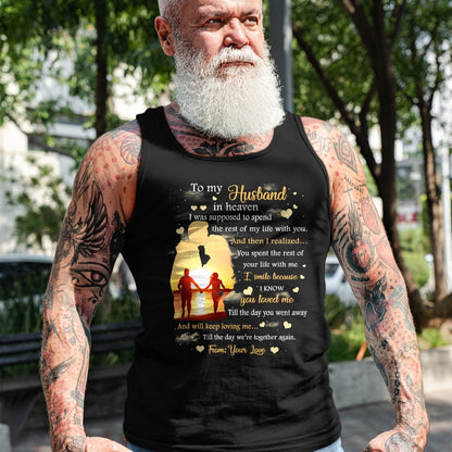 Best Wife Shirt, Wife and Husband Unisex T-Shirt/Hoodie/Sweatshirt HLT00 - To my Husband in heaven T-Shirt