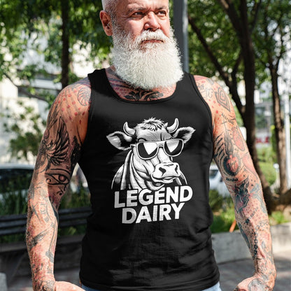 Best Farmer Life Shirt, Funny Farmer UnisexT-Shirt/Hoodie/Sweatshirt HLT00 - Legend Dairy Funny Farm Animal Cow Sunglass Farmer Farming T-Shirt