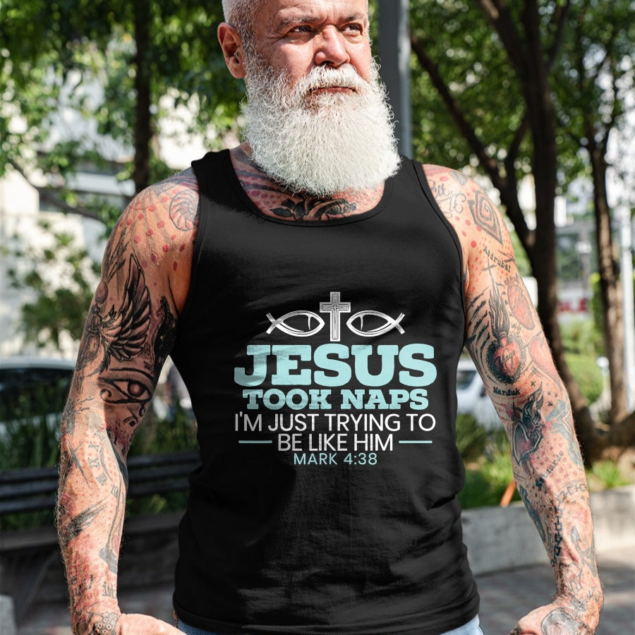 Christian Tee, Christian Faith Unisex T-Shirt/Hoodie/Sweatshirt HLT00 - Jesus Took Naps Religious Pastor Bible Scripture Christian T-Shirt