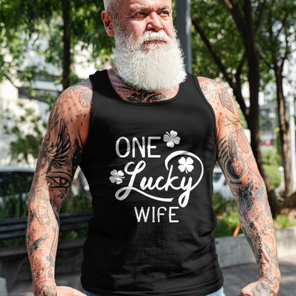 Best Wife Shirt, Wife and Husband Unisex T-Shirt/Hoodie/Sweatshirt HLT00 - Gift for wife T shirt, lucky wife   One Lucky Wife St. Patrick's Day T-Shirt (1)