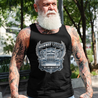 Best Truck Driver Life Shirt, Funny Trucker UnisexT-Shirt/Hoodie/Sweatshirt HLT00 - Million Mile Club Highway Legend Semi Truck Driver Trucker T-Shirt