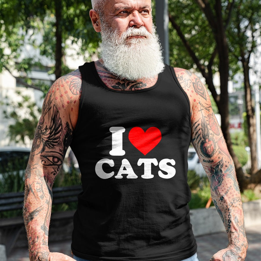 Cat Love Shirt, Funny Cat Lover Gift UnisexT-Shirt/Hoodie/Sweatshirt HLT00 - I Heart Cats - I Heart Cats I Love Cats T-Shirt