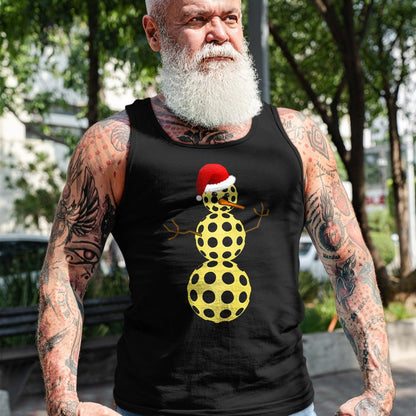 Funny Pickleball Shirt, Pickleball Lover Unisex T-Shirt/Hoodie/Sweatshirt HLT00 - Pickleball Christmas T-Shirt Funny Pickleball Snowman Shirt Tank Top