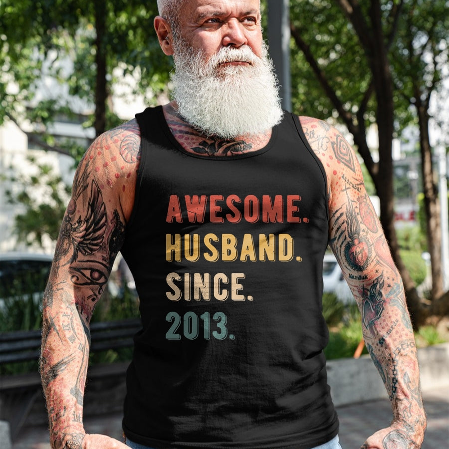 Best Wife Shirt, Wife and Husband Unisex T-Shirt/Hoodie/Sweatshirt HLT00 - 11th Wedding Anniversary Epic Awesome Husband Since 2013 T-Shirt (2)