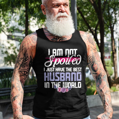 Best Wife Shirt, Wife and Husband Unisex T-Shirt/Hoodie/Sweatshirt HLT00 - Gift for wife T shirt, spoiled wife   Spoiled Wife - Best Husband In The World T-Shirt