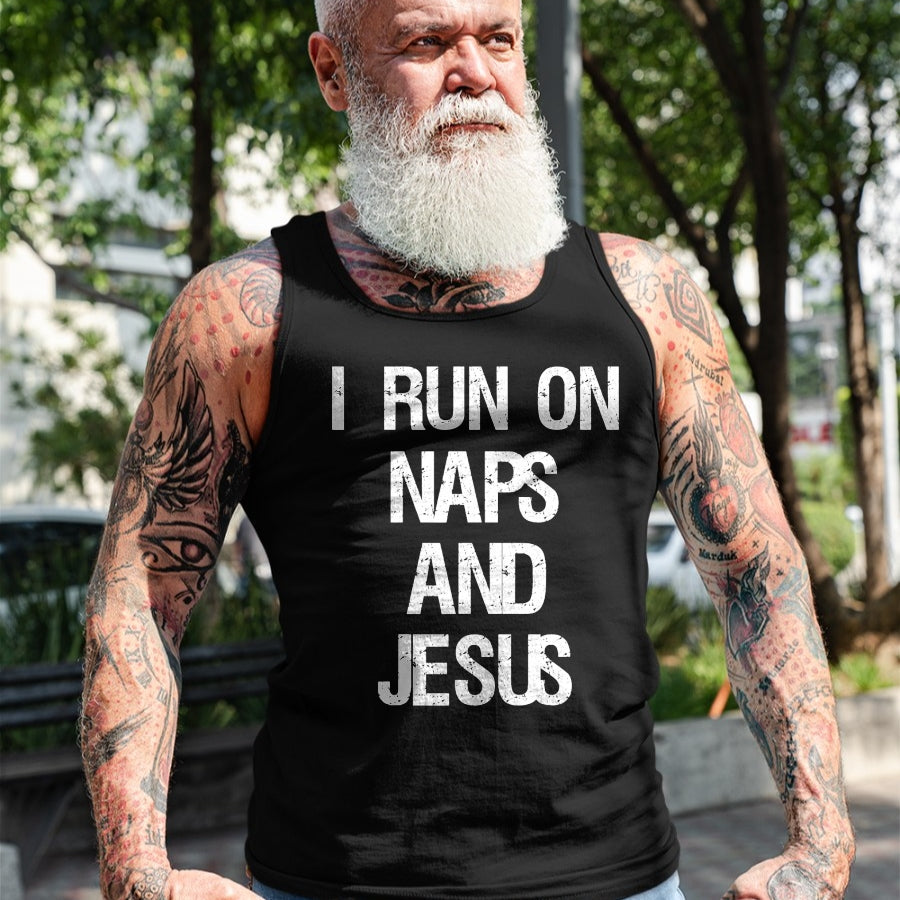 Christian Tee, Christian Faith Unisex T-Shirt/Hoodie/Sweatshirt HLT00 - Funny Run On Nap & Jesus Christ Sayings Christian T-Shirt