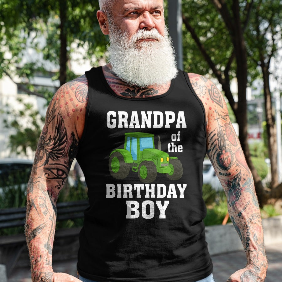 Best Farmer Life Shirt, Funny Farmer UnisexT-Shirt/Hoodie/Sweatshirt HLT00 - Funny Grandpa of The Birthday Boy Tractor Farm Family T-Shirt