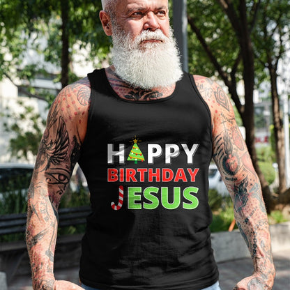 Christian Tee, Christian Faith Unisex T-Shirt/Hoodie/Sweatshirt HLT00 - Happy Birthday Jesus Funny Christian Christmas T-Shirt