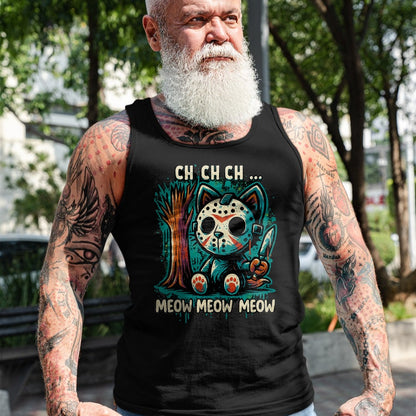 Cat Love Shirt, Funny Cat Lover Gift UnisexT-Shirt/Hoodie/Sweatshirt HLT00 - Cat Movie Horror - Ch Ch Ch Meow Meow Meow T-Shirt