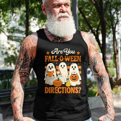 Best Teacher Shirt, Funny Teacher UnisexT-Shirt/Hoodie/Sweatshirt HLT00 - are You Fall O Ween Directions Funny Teacher Ghost Halloween T-Shirt
