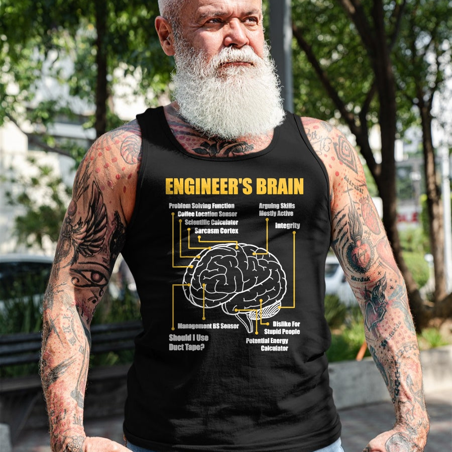 Best Mechanic Life Shirt, Funny Mechanic UnisexT-Shirt/Hoodie/Sweatshirt HLT00 - Engineer's Brain - Funny Sarcastic Engineering Gift Short Sleeve T-Shirt