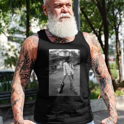 Guitar Lover Shirt, Funny Guitar UnisexT-Shirt/Hoodie/Sweatshirt HLT00 - Bob Marley x David Burnett Black & White Guitar Photo T-Shirt