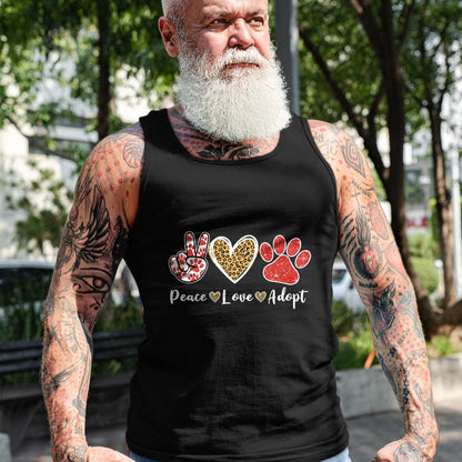 Cat Love Shirt, Funny Cat Lover Gift UnisexT-Shirt/Hoodie/Sweatshirt HLT00 - Ki Peace Love Rescue Adopt Dog Cat Lover Costume Puppy Mom T-Shirt