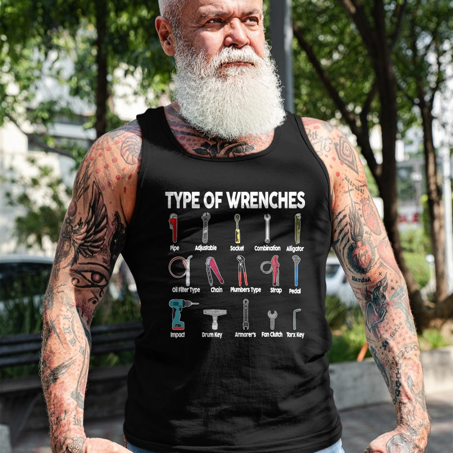 Best Mechanic Life Shirt, Funny Mechanic UnisexT-Shirt/Hoodie/Sweatshirt HLT00 - Toddler Mechanic Types of Wrenches Technician Kids Boy T-Shirt