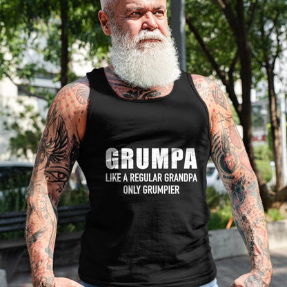 Best Grandpa Shirt, Proud Grandpa Unisex T-Shirt/Hoodie/Sweatshirt HLT00 - Grumpa like regular grandpa only grumpier T-Shirt