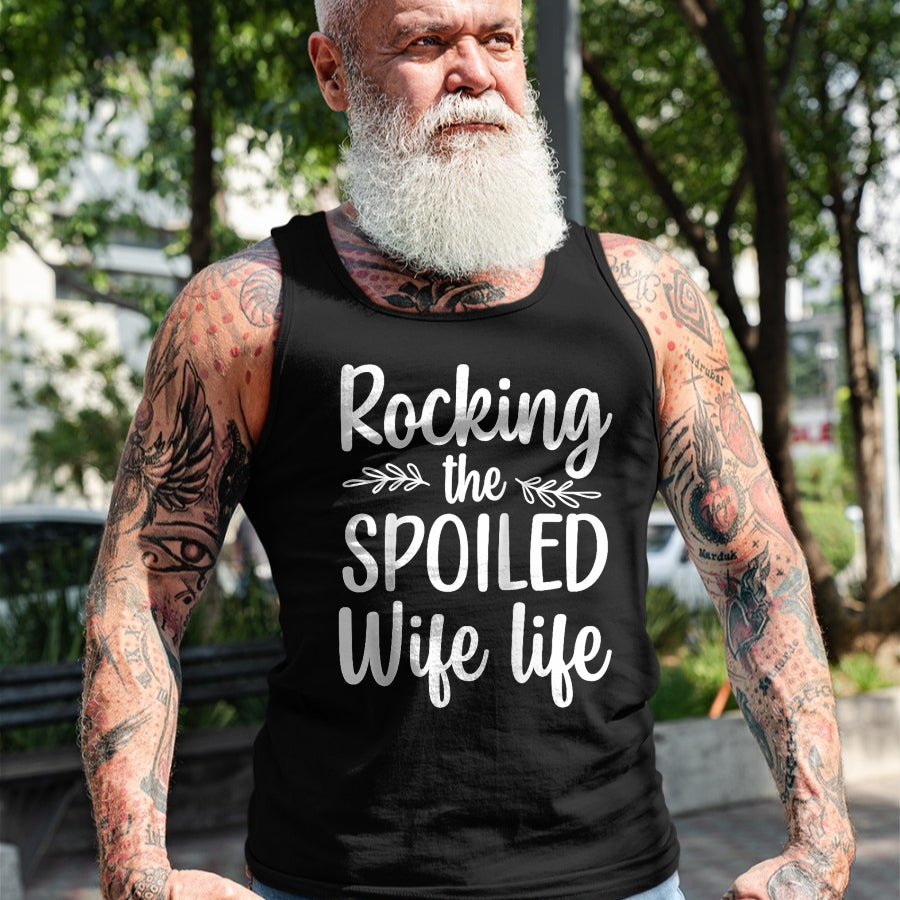 Best Wife Shirt, Wife and Husband Unisex T-Shirt/Hoodie/Sweatshirt HLT00 - Gift for wife T shirt, spoiled wife   Funny Spoiled Wife Art For Women Girls Husband Spoiled Wife Ra (18)