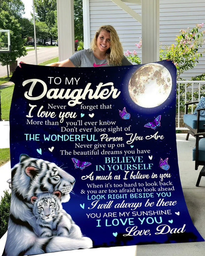 Special Gift For Your Daughter Blanket - From Dad (SKUB06-77)