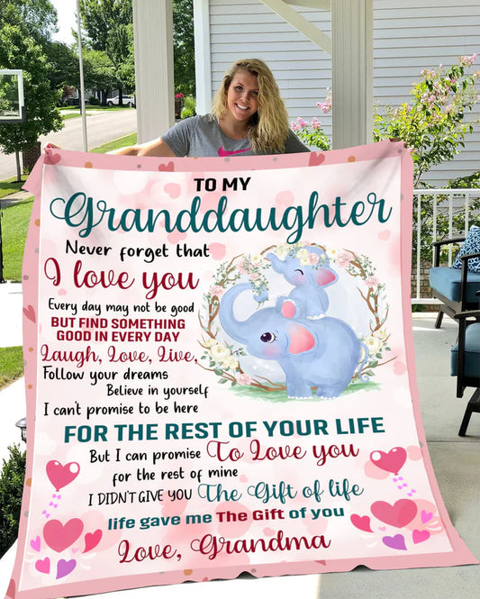Special Gift For Your Granddaughter Blanket - From Grandma