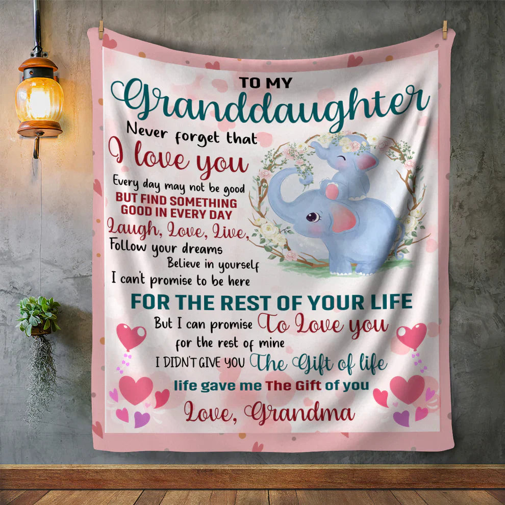 Special Gift For Your Granddaughter Blanket - From Grandma