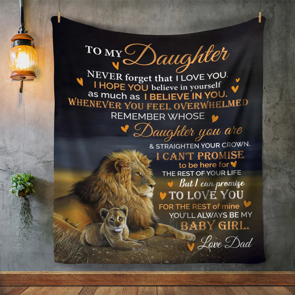 Special Gift For Your Daughter Blanket - From Dad