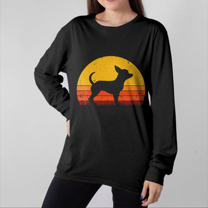 Dog Love Shirt, Dog Lover Gift T-Shirt/Hoodie/Sweatshirt HLT00 - Retro Chihuahua Men Women Dog Mom Dad Chihuahua T-Shirt