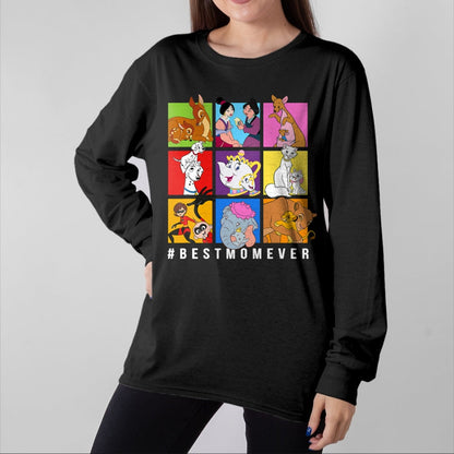 Gift for Mom Shirt, Funny Mom Unisex T-Shirt/Hoodie/Sweatshirt HLT00 - Disney Characters BestMomEver Mother_s Day T-Shirt