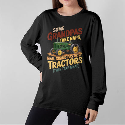 Best Farmer Life Shirt, Funny Farmer UnisexT-Shirt/Hoodie/Sweatshirt HLT00 - Farmer Some Grandpas Take Naps Cool Grandpas Drive Tractor T-Shirt
