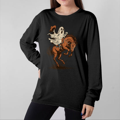 Best Horse Lover Shirt , Funny Horse UnisexT-Shirt/Hoodie/Sweatshirt HLT00 - Halloween Western Cowboy Ghost Rodeo Horse Country T-Shirt