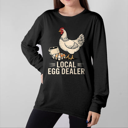 Best Farmer Life Shirt, Funny Farmer UnisexT-Shirt/Hoodie/Sweatshirt HLT00 - Vintage Local Egg Dealer Chicken Funny Farmer Easter T-Shirt
