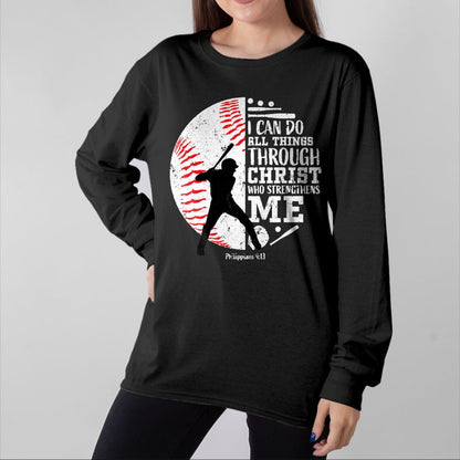 Christian Tee, Christian Faith Unisex T-Shirt/Hoodie/Sweatshirt HLT00 - Gifts Baseball Players Teens Boys Kids Christian Bible Verse T-Shirt