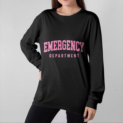 Best Doctor Shirt, Funny Doctor UnisexT-Shirt/Hoodie/Sweatshirt HLT00 - ER Nurses Emergency Department Nurses ER Doctor Retro Pink T-Shirt, Men, Black, 3X-Large