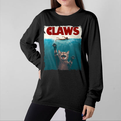 Cat Love Shirt, Funny Cat Lover Gift UnisexT-Shirt/Hoodie/Sweatshirt HLT00 - Claws Funny Cat I Love Cat Paws Cat Parody Animal Lover T-Shirt