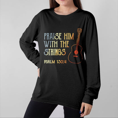 Christian Tee, Christian Faith Unisex T-Shirt/Hoodie/Sweatshirt HLT00 - Guitarist Christian Music Guitar Player Bible Verse T-Shirt