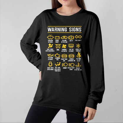 Best Mechanic Life Shirt, Funny Mechanic UnisexT-Shirt/Hoodie/Sweatshirt HLT00 - Warning Signs 101 Funny Car Mechanic T-Shirt