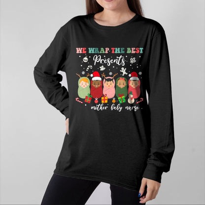 Funny Nurse Shirt, Nurse Unisex T-Shirt/Hoodie/Sweatshirt HLT00 - Mother Baby Nurse Christmas Postpartum Nursing NP RN Squad T-Shirt