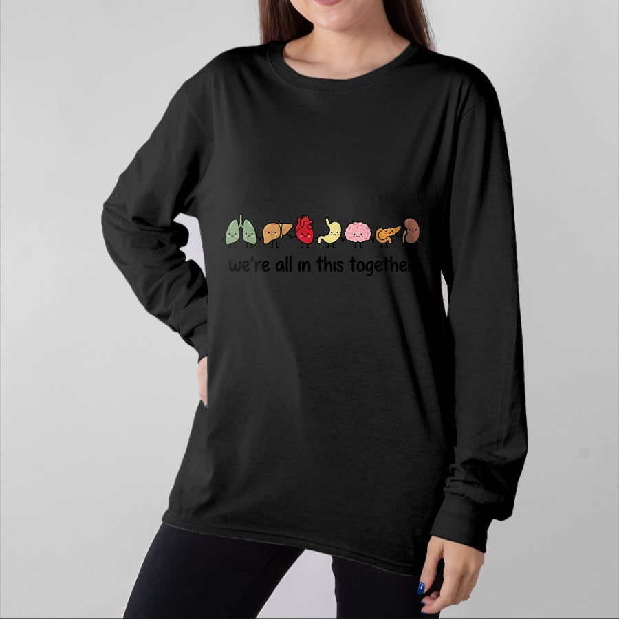 Best Doctor Shirt, Funny Doctor UnisexT-Shirt/Hoodie/Sweatshirt HLT00 - We're All in This Together Cute Anatomy Organs Nurse T-Shirt