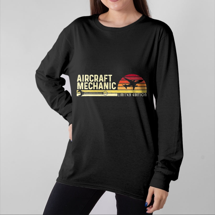 Best Mechanic Life Shirt, Funny Mechanic UnisexT-Shirt/Hoodie/Sweatshirt HLT00 - Aircraft Mechanic Limited Edition - Airplane Aviation Lover T-Shirt, Men, Black, 3X-Large