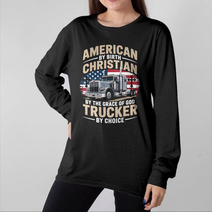 Best Truck Driver Life Shirt, Funny Trucker UnisexT-Shirt/Hoodie/Sweatshirt HLT00 - Driven Faith and Diesel Trucking Jesus Christian Trucker T-Shirt (1)