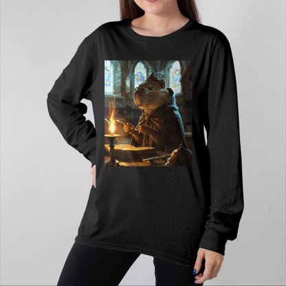 Cute Capybara Shirt, Funny Capybara Unisex T-Shirt/Hoodie/Sweatshirt HLT00 - Funny Graphic Capybara Long Sleeve T-Shirt (17)