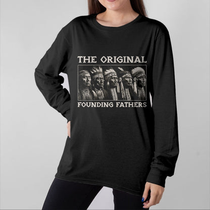 Native American T-Shirts, Vintage Native American Unisex T-Shirt/Hoodie/Sweatshirt HLT00 - The Original Founding Fathers Vintage Native American Indian (1)