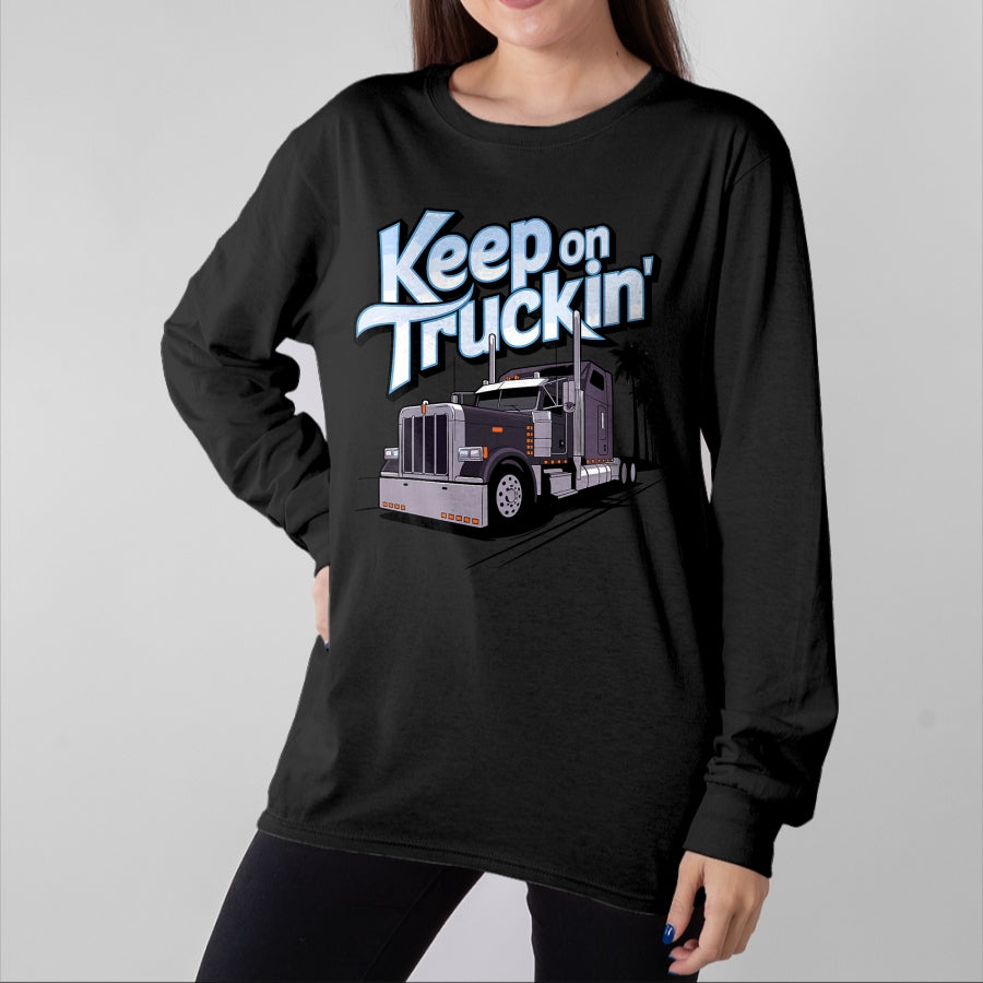 Best Truck Driver Life Shirt, Funny Trucker UnisexT-Shirt/Hoodie/Sweatshirt HLT00 - Truck Driver Art for Men Women Truck Driver Trucking Trucker T-Shirt (1)