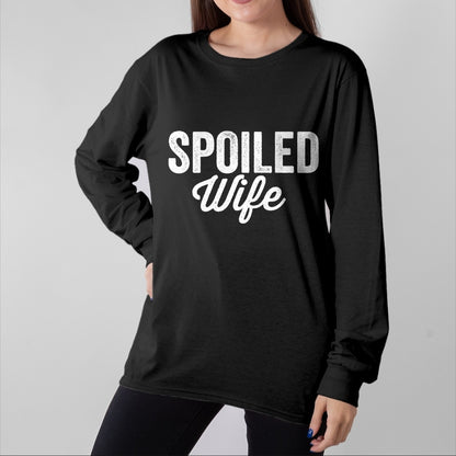 Best Wife Shirt, Wife and Husband Unisex T-Shirt/Hoodie/Sweatshirt HLT00 - Gift for wife T shirt, spoiled wife   Broke Husband Spoiled Wife Funny Matching Couples T-Shirt