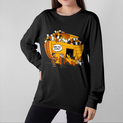 Cat Love Shirt, Funny Cat Lover Gift UnisexT-Shirt/Hoodie/Sweatshirt HLT00 - Noah_s Ark Cats Breeds Religious Christian Cat Lover Bible T-Shirt