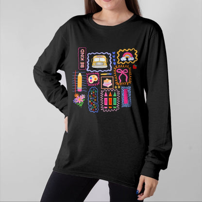 Best Teacher Shirt, Funny Teacher UnisexT-Shirt/Hoodie/Sweatshirt HLT00 - Coquette Bow Teacher Back To School Teacher Life Student Kid T-Shirt