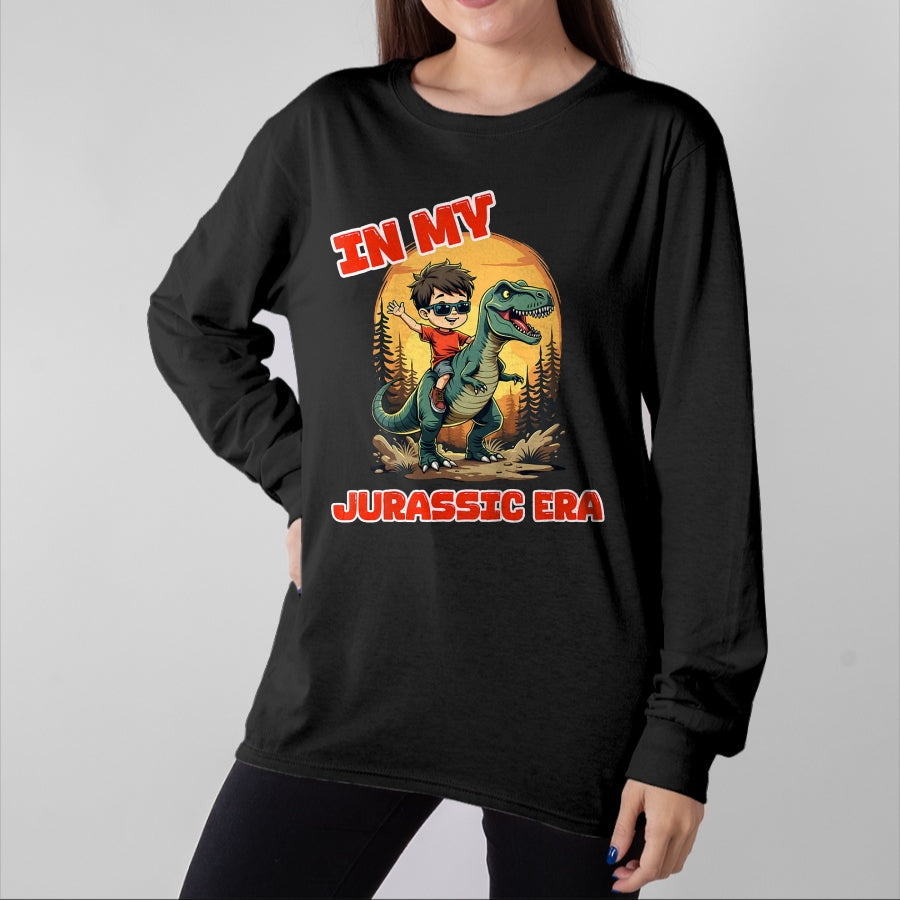 Best Dinosaur Lover Shirt, Funny Dinosaur UnisexT-Shirt/Hoodie/Sweatshirt HLT00 - Kids In My Jurassic Era Boys Dinosaur Kids Birthday T-Rex T-Shirt