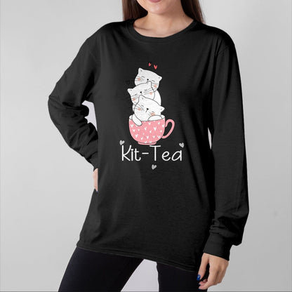 Cat Love Shirt, Funny Cat Lover Gift UnisexT-Shirt/Hoodie/Sweatshirt HLT00 - Kit Tea Gift Cat Lover Gift Funny Animal Love T-Shirt Cool T-Shirt