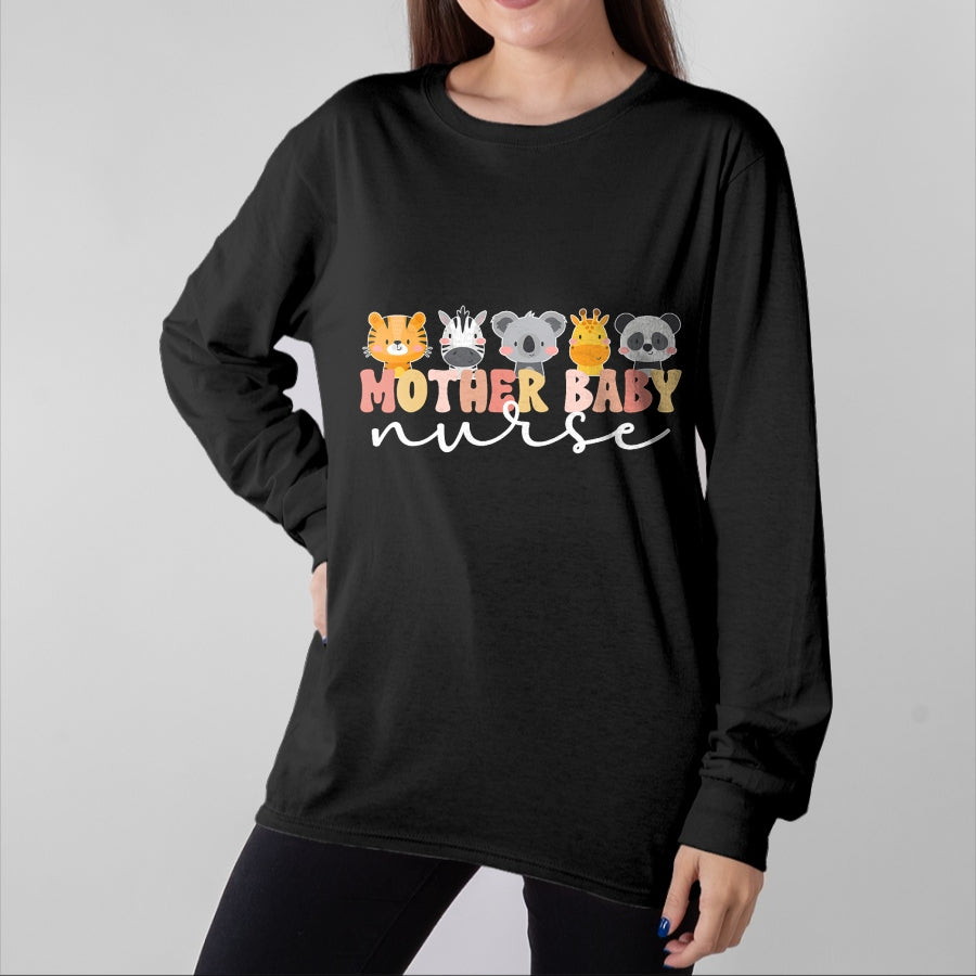Funny Nurse Shirt, Nurse Unisex T-Shirt/Hoodie/Sweatshirt HLT00 - Mother Baby Nurse Boho Postpartum Nurse Mom Baby Nurse T-Shirt
