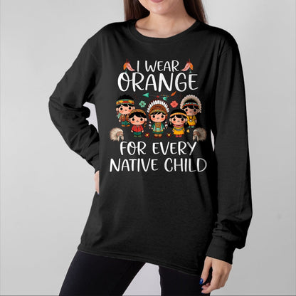 Native American T-Shirts, Vintage Native American Unisex T-Shirt/Hoodie/Sweatshirt HLT00 - Wear orange for every American native Indian children (1)
