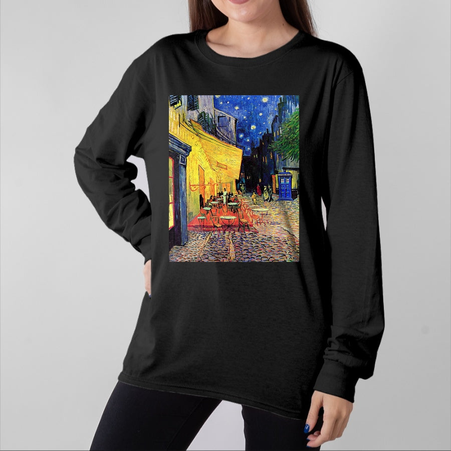 Best Doctor Shirt, Funny Doctor UnisexT-Shirt/Hoodie/Sweatshirt HLT00 - Cafe Terrace at Night Doctor Visit T-Shirt