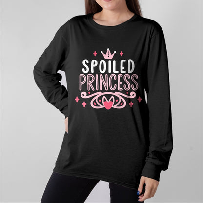 Best Wife Shirt, Wife and Husband Unisex T-Shirt/Hoodie/Sweatshirt HLT00 - Spoiled Princess Funny Women, Girl, Spoiled V-Neck T-Shirt